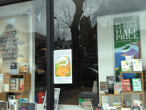 Ferdinand Fox event poster at Chiswick Waterstones