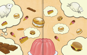 Ferdinand Fox's Big Sleep double page collage