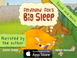 Download Ferdinand Fox's Big Sleep interactive iPad kids book app from the App Store